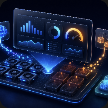 3D asset representing GPU utilization diagnostics