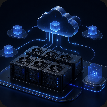 3D asset representing an internal GPU cloud